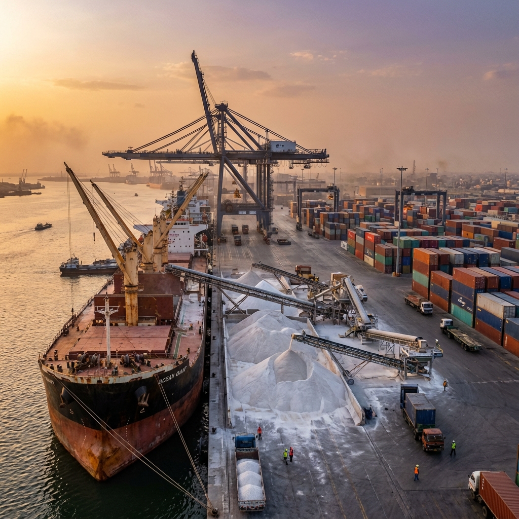 Bahri Trading Silica Sand Export Packaging Warehouse